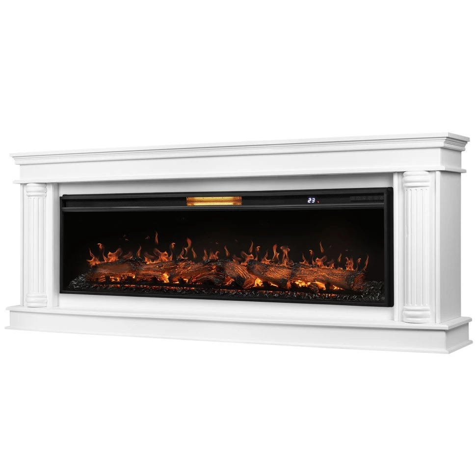 Каминокомплект Royal Thermo Aurora RTFP/P-AR60LS + портал Firelight Olympia 60 белый в ДНР