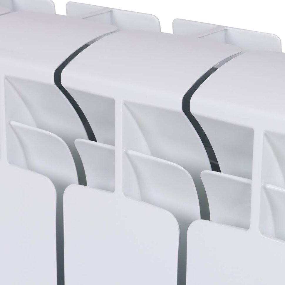 Биметаллический радиатор отопления Rifar Base 200 боковое подключение 14 секций белый RAL 9016 в ДНР