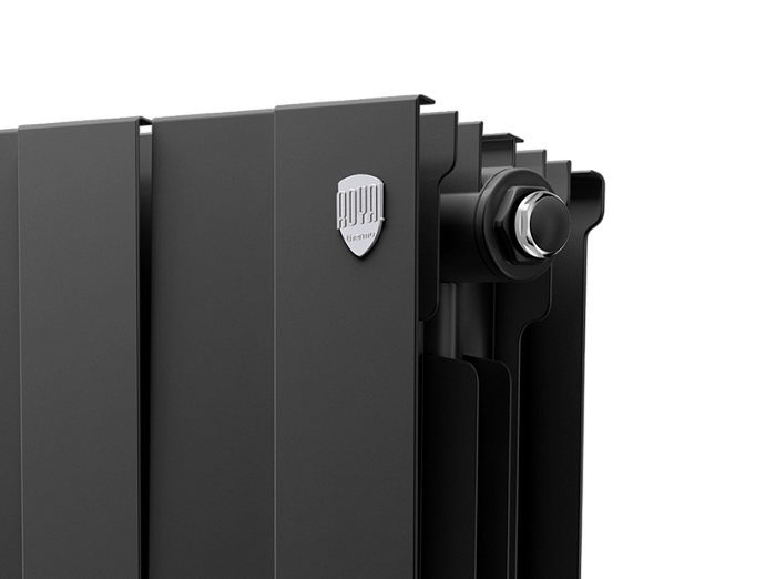 Биметаллический радиатор отопления Royal Thermo PianoForte 300 чёрный 8 секций в ДНР