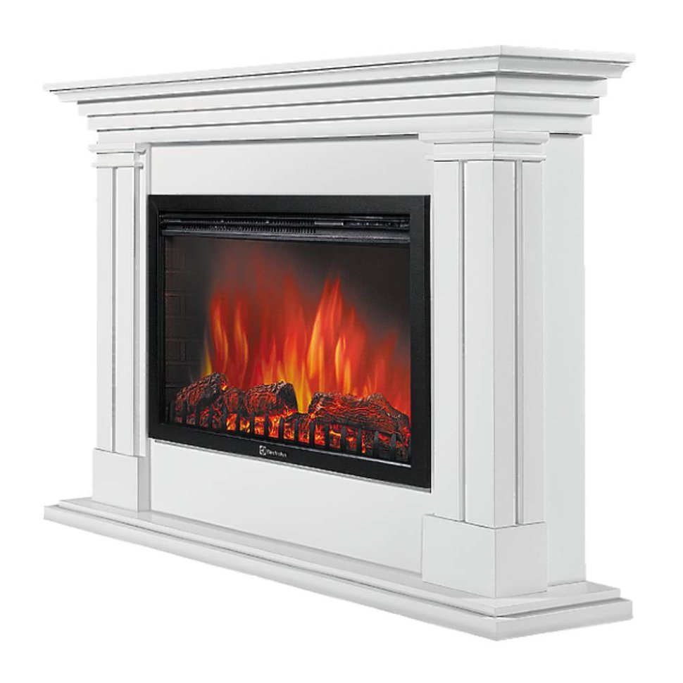 Каминокомплект Firelight Castello 30 с очагом Electrolux EFP/P-3020LS белый в ДНР