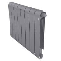 Биметаллический радиатор отопления Royal Thermo Infinity 500 VR80 8 секций Silver Satin