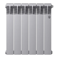 Биметаллический радиатор отопления Royal Thermo Revolution Bimetall 500 2.0 6 секций Silver Satin