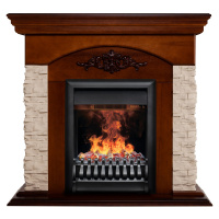 Электрокамин RealFlame Neapolis NT орех с очагом 3D Oregan Электрокамин RealFlame Neapolis NT орех с очагом 3D Oregan