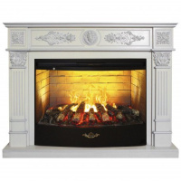 Каминокомплект RealFlame Leonardo 33 WT с очагом Firestar 33 3D в ДНР