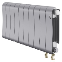 Биметаллический радиатор отопления Royal Thermo Infinity 300 Silver Satin VR80 10 секций в ДНР