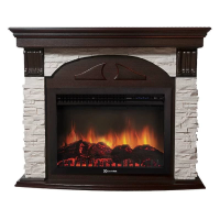 Каминокомплект Firelight Torre 30S с очагом Electrolux EFP/P-3020LS сланец белый/шпон темный дуб в ДНР