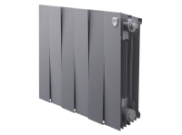 Биметаллический радиатор отопления Royal Thermo PianoForte 200 6 секций Silver Satin