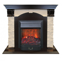 Каминокомплект RealFlame Dublin LUX STD/EUG DN с очагом Majestic s Lux Black/Brass в ДНР