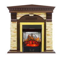 Каминокомплект Royal Flame Dublin угловой с очагом Majestic FX M Brass в ДНР