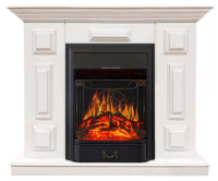 Каминокомплект Хорошие Камины Юпитер с очагом Royal Flame Majestic FX Black белый в ДНР