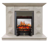 Каминокомплект Хорошие Камины Юпитер с очагом Royal Flame Fobos FX M Black цемент в ДНР