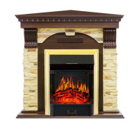 Каминокомплект Royal Flame Dublin угловой с очагом Majestic FX Brass в ДНР