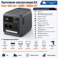Портативная электростанция DJI Power 1000 mini 1000W в ДНР