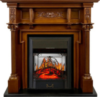 Каминокомплект Royal Flame Oxford с очагом Majestic FX M Black орех в ДНР