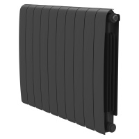 Биметаллический радиатор отопления Royal Thermo Eclipse 500 чёрный 10 секций в ДНР