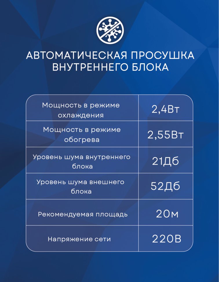Сплит-система AUX ASW-H07A4/JD-R1/AS-H07A4/JD-R1 Сплит-система AUX ASW-H07A4/JD-R1/AS-H07A4/JD-R1