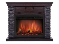 Каминокомплект Firelight Porto 25 с очагом Electrolux EFP/P-2520LS камень черный/шпон венге в ДНР