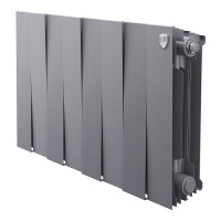 Биметаллический радиатор отопления Royal Thermo PianoForte 300 серебристый 8 секций в ДНР