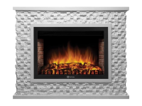 Каминокомплект Firelight Quadro 30 с очагом Electrolux EFP/P-3020LS камень песчаник античный белый/белая эмаль в ДНР