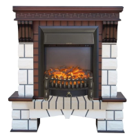Каминокомплект RealFlame Stone new STD/EUG AO (DN) с очагом Fobos s Lux Black/Brass в ДНР