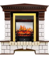 Каминокомплект Royal Flame Pierre Luxe угловой с очагом Fobos FX M Brass в ДНР