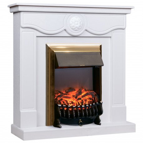 Каминокомплект RealFlame Aurora WT с очагом Fobos Lux Brass S в ДНР