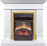 Каминокомплект Royal Flame California STD CRM (Разборный) с очагом Majestic FX M Brass санд сноу в ДНР