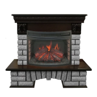 Каминокомплект RealFlame Country LUX Rock 25/25,5 с очагом Firefield 25 S IR в ДНР