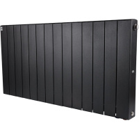 Биметаллический радиатор отопления Rifar Supremo Ventil SVR 500 14 секций нижнее правое подключение антрацит в ДНР