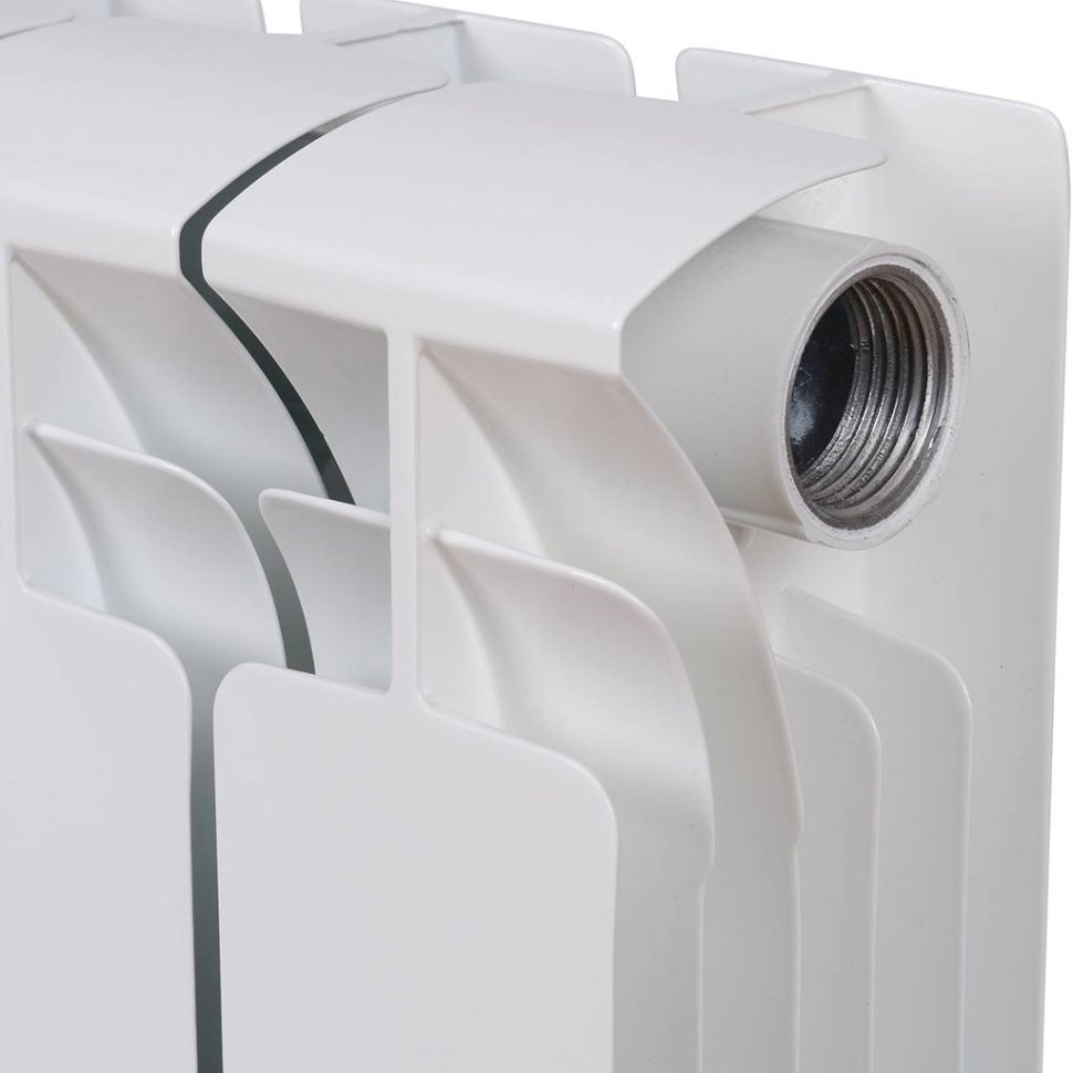 Биметаллический радиатор отопления Rifar Base 200 боковое подключение 14 секций белый RAL 9016 в ДНР