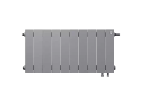 Биметаллический радиатор отопления Royal Thermo PianoForte 300 10 секций Silver Satin VDR