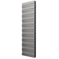 Биметаллический вертикальный радиатор Royal Thermo Piano Forte Tower Silver Satin 22 секции