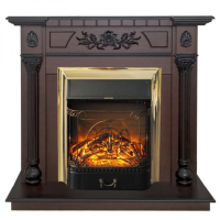Каминокомплект RealFlame Dacota STD/EUG AO с очагом Majestic Lux Brass S в ДНР