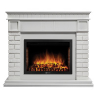Каминокомплект Firelight Bricks 25 с очагом Electrolux EFP/P-2520LS N камень белый/белая эмаль в ДНР