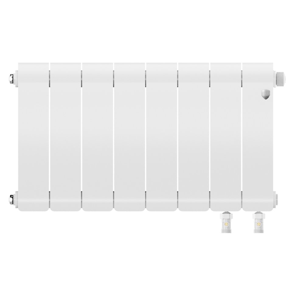Биметаллический радиатор отопления Royal Thermo Infinity 300 Bianco Traffico VR80 8 секций в ДНР