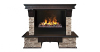 Каминокомплект RealFlame Rockland 26/HL AO с очагом 3D Cassette 630 + Black вставка в ДНР