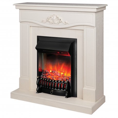 Каминокомплект RealFlame Junona WT с очагом Fobos Lux Black S в ДНР