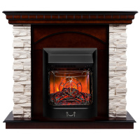 Электрокамин RealFlame Elford AO античный дуб с очагом Majestic Lux Black Электрокамин RealFlame Elford AO античный дуб с очагом Majestic Lux Black