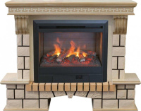 Каминокомплект RealFlame Stone new 26/HL WTG с очагом 3D Helios в ДНР