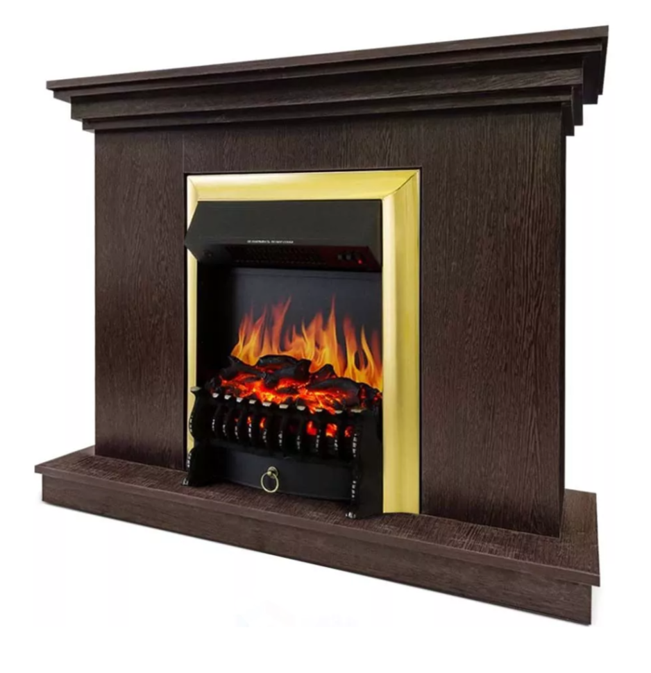 Каминокомплект Хорошие Камины Марс с очагом Royal Flame Fobos FX Brass венге в ДНР