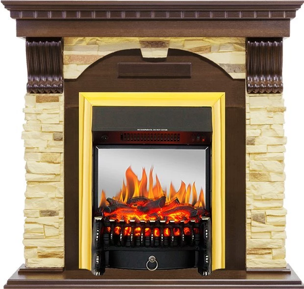Каминокомплект Royal Flame Dublin с очагом Fobos FX M Brass в ДНР