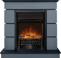 Каминокомплект Royal Flame Modern (Разборный) с очагом Fobos FX M Black RC серый графит (глубина 319 мм) в ДНР