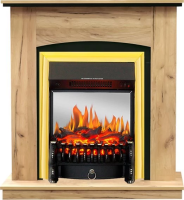 Каминокомплект Royal Flame Barcelona Дуб золотой c очагом Fobos FX M Brass в ДНР