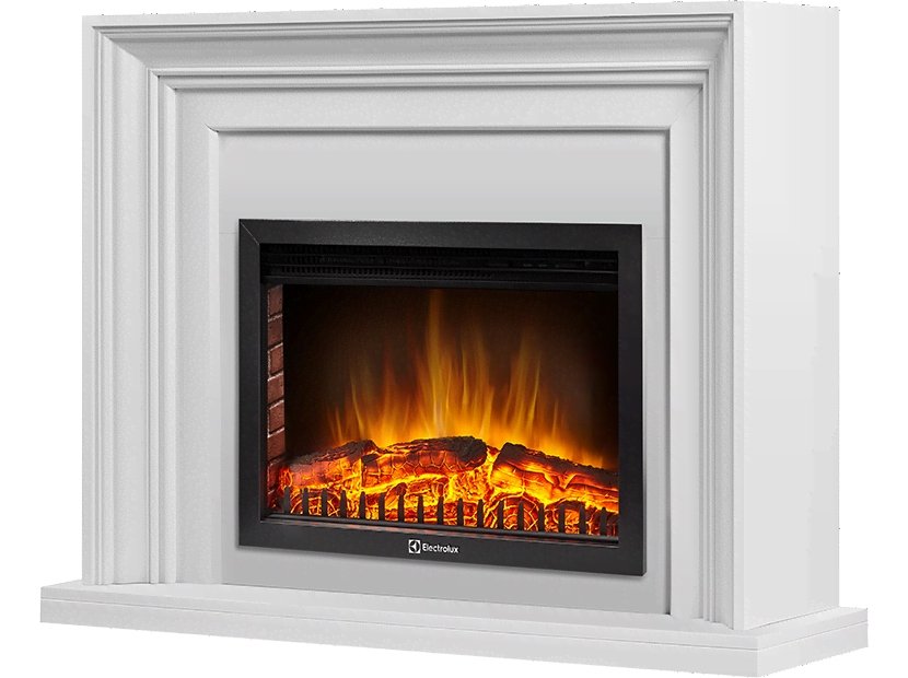 Каминокомплект Firelight Stretto 25 с очагом Electrolux EFP/P-2520LS белый в ДНР