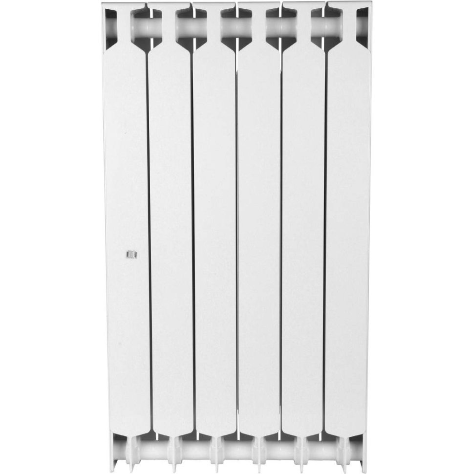 Биметаллический радиатор отопления Rifar Supremo 800 боковое подключение 6 секций белый RAL 9016 в ДНР