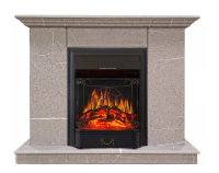 Каминокомплект Хорошие Камины Марс с очагом Royal Flame Majestic FX Black мрамор в ДНР