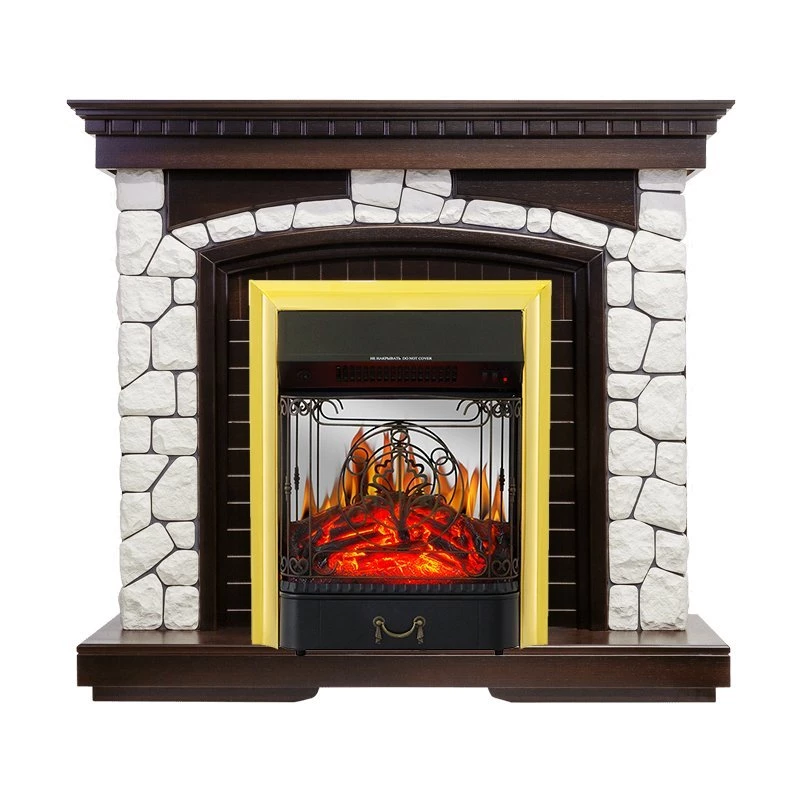 Каминокомплект Royal Flame Glasgow с очагом Majestic FX M Brass в ДНР