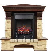 Каминокомплект Royal Flame Pierre Luxe сланец угловой с очагом Fobos FX Black в ДНР