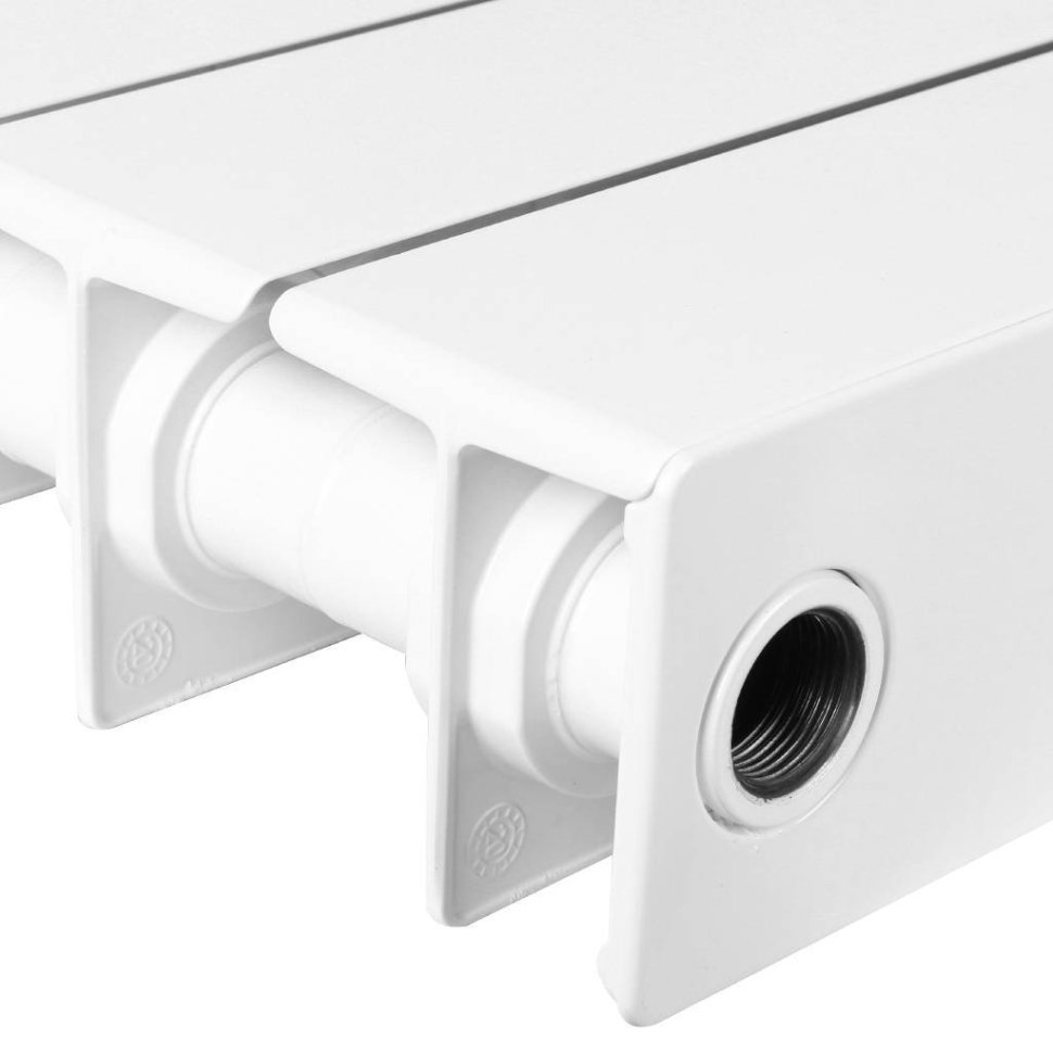 Биметаллический радиатор отопления Rifar Supremo 800 боковое подключение 11 секций белый RAL 9016 в ДНР