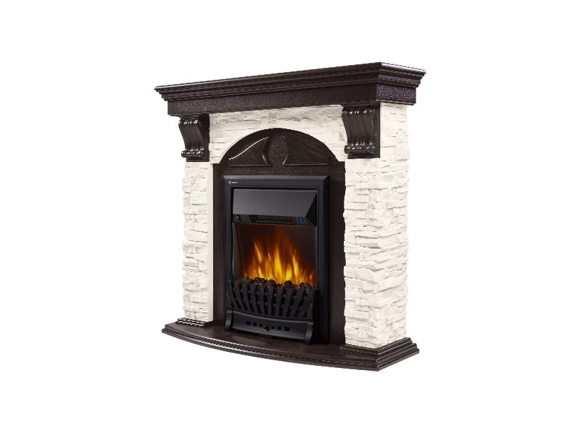 Каминокомплект Firelight Torre Classic с очагом Electrolux EFP/P-1020LS сланец белый/шпон венге в ДНР